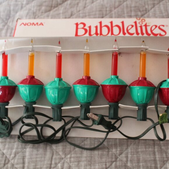 Vintage Noma  7 Bubblelites Indoor Set  Tested - Picture 2 of 5